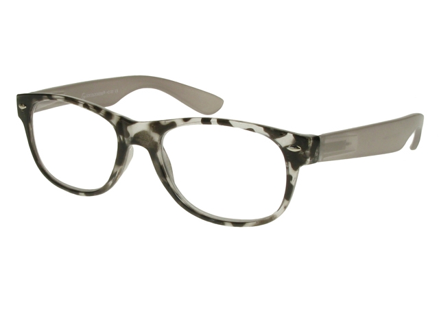 Camden Grey Frame Reading Glasses With Carry Pouch