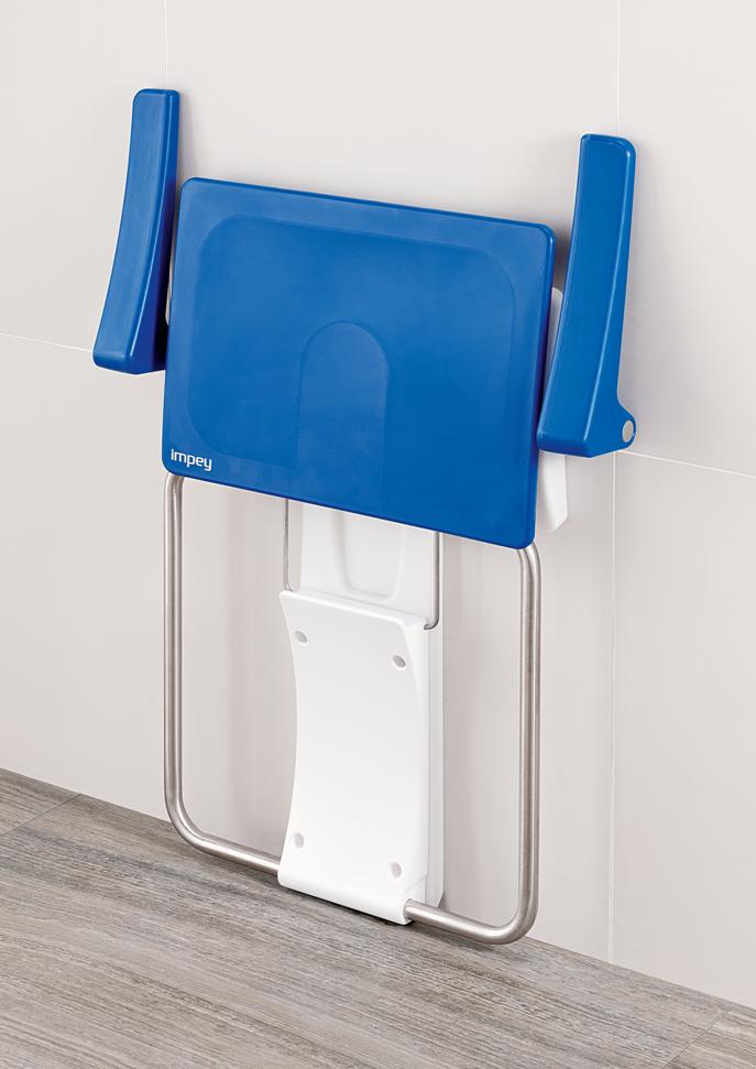 Slim Fold Comfortable Shower Seat (Various Colours)