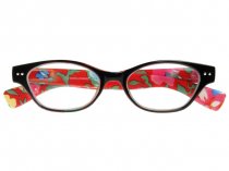 Audrey Black And Orange Frame Reading Glasses 1