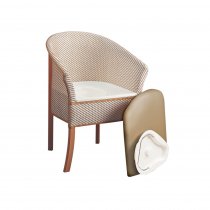 Basketweave Commode Chair