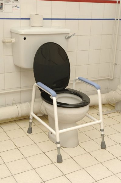 Childrens Toilet Frame With Slip Resistant Ferrules.