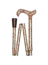 Cream Floral Walking Stick