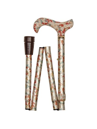 Cream Floral Walking Stick