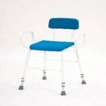 Deluxe Perching Stool With Back and Arms