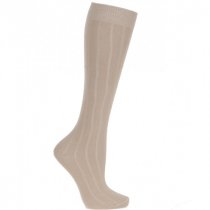 Extra Roomy Cotton-rich Knee High Socks 2 Pair Pack