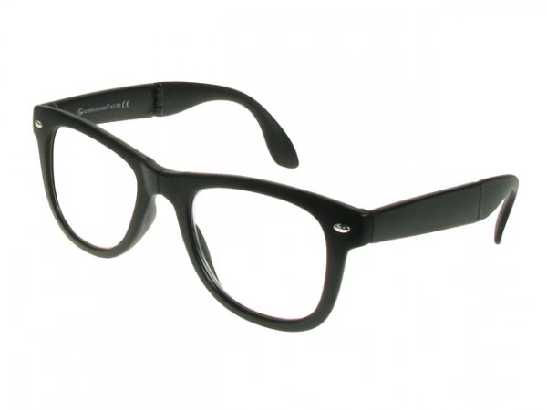 Folding Pocket Specs Matt Black Frame Reading Glasses