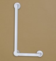 Grab Bar Plastic Fluted Coloured Angled