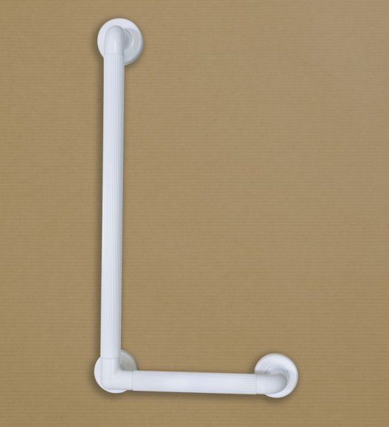 Grab Bar Plastic Fluted Coloured Angled For Better Grip