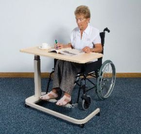 Adjustable on sale wheelchair table