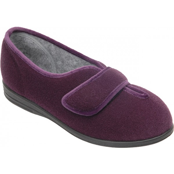 Cosy Feet Ladies Olivia Seam Free Adjustable Slippers.