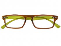 Mod Brown And Green Frame Reading Glasses 1