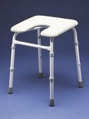 Padded Adjustable Height Shower Stool