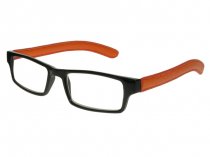 Prague Black And Orange Frame Reading Glasses