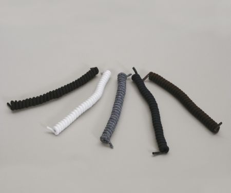 coiled shoelaces