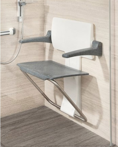 Slim Fold Shower Seat (Various Colours)