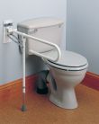 Fold-Away Grab Rail With Supporting Leg