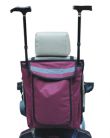 Wheelchair / Scooter Bag With Walking Stick / Crutch Holder