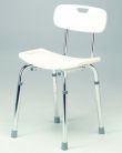 Aluminium Shower Stool With Backrest