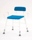 Deluxe Perching Stool With Back and Arms