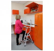 Two Step Safety Ladder With Handrails 3