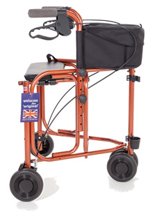 Uniscan Triumph Three Wheel Walker With Seat