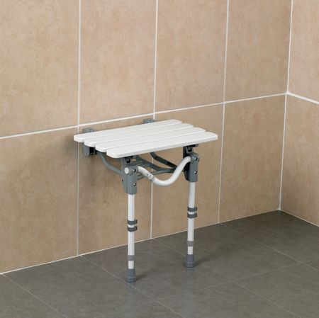 Wall Mounted Slatted Shower Seat