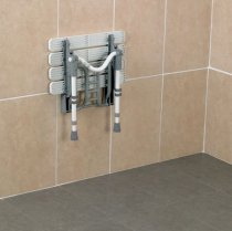 Wall Mounted Slatted Shower Seat 1
