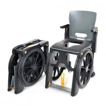 Wheelable Travel Aid, Shower and Commode Chair